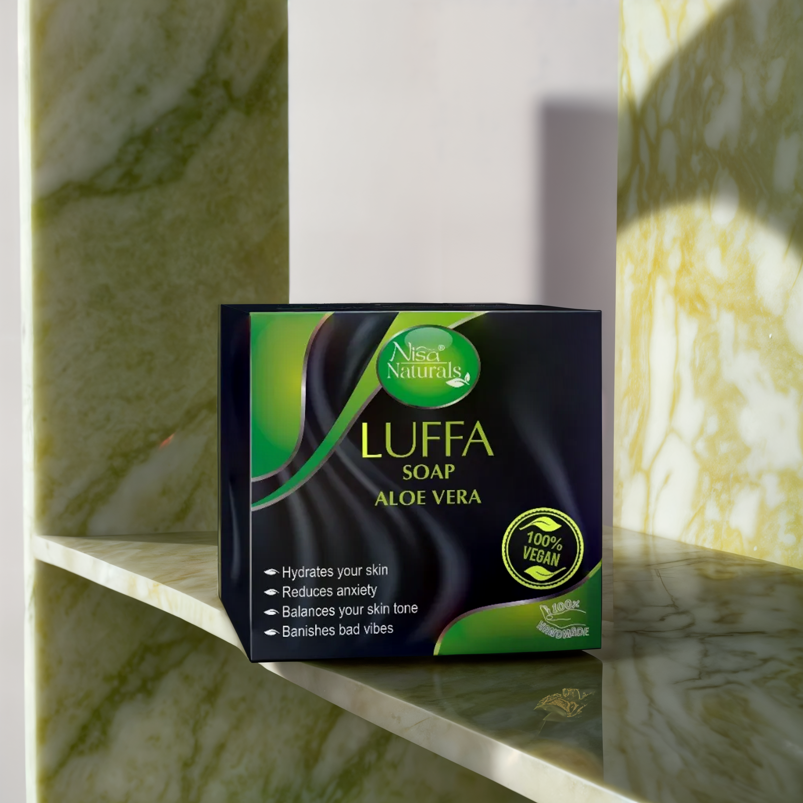 Nisa Naturals – Aloe Vera Luffa Soap