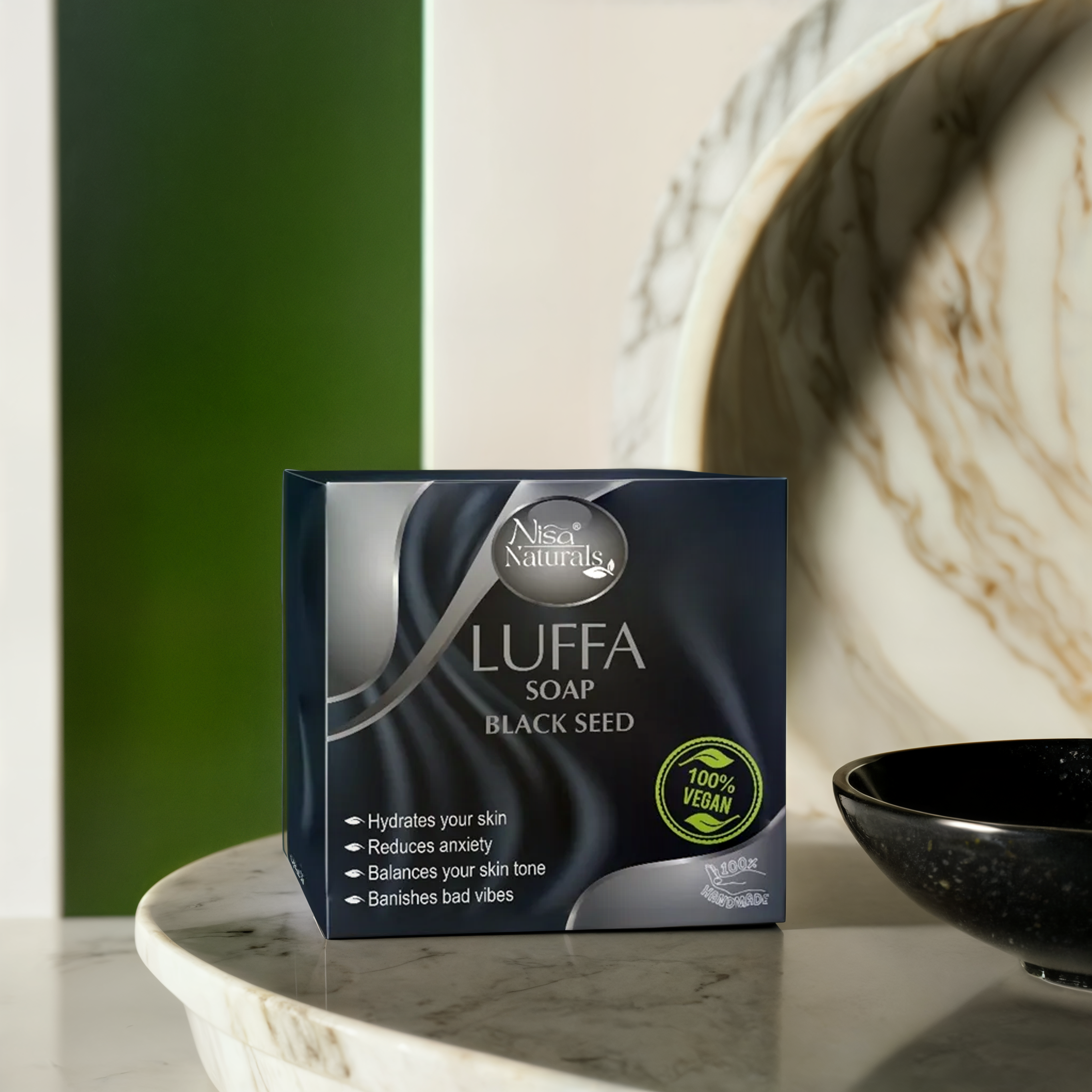 Nisa Naturals – Black Seed Luffa Soap