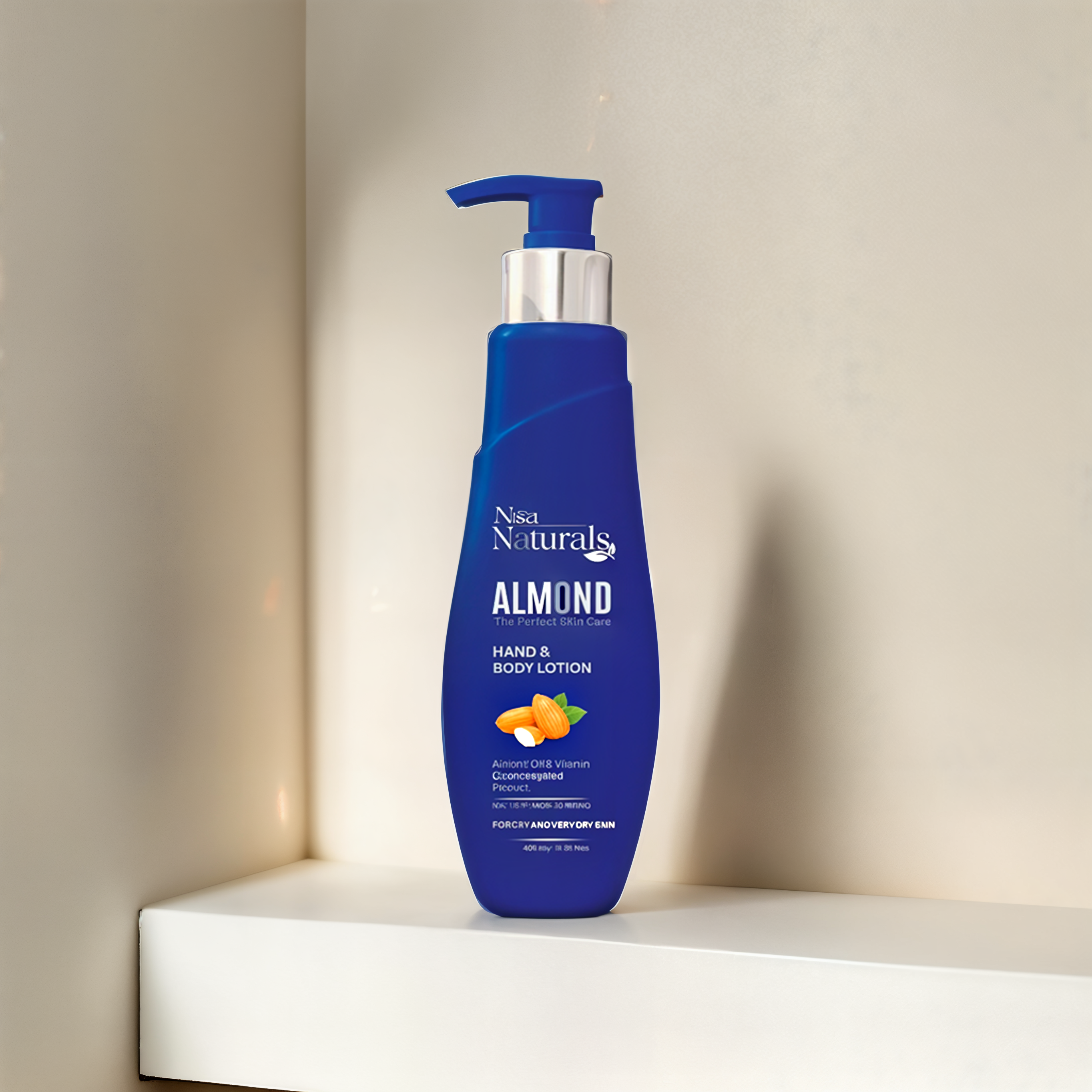 Nisa Naturals - Hand and Body Almond Lotion 200ML