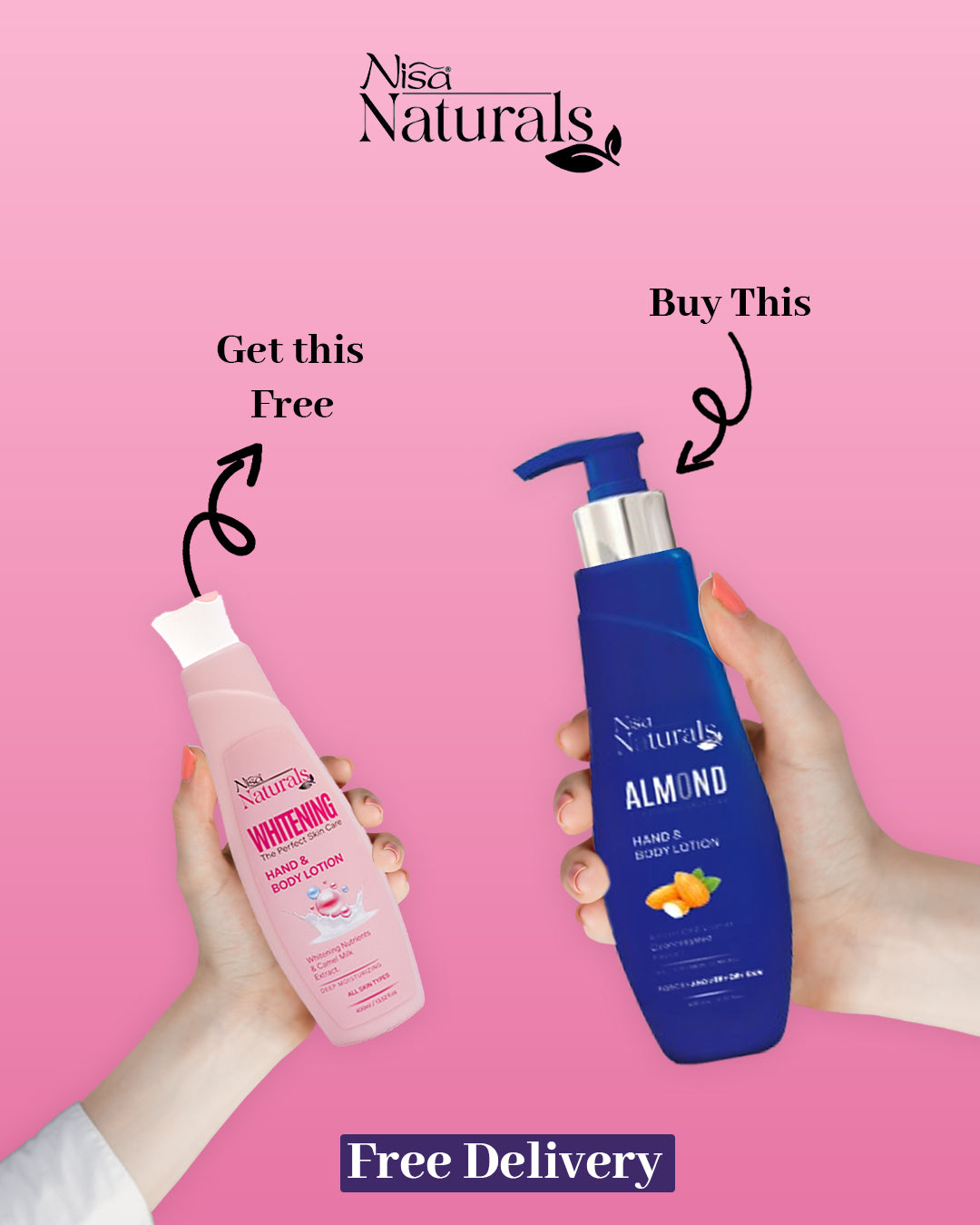 Buy 1 Lotion, Get 1 Small FREE! + Free Delivery