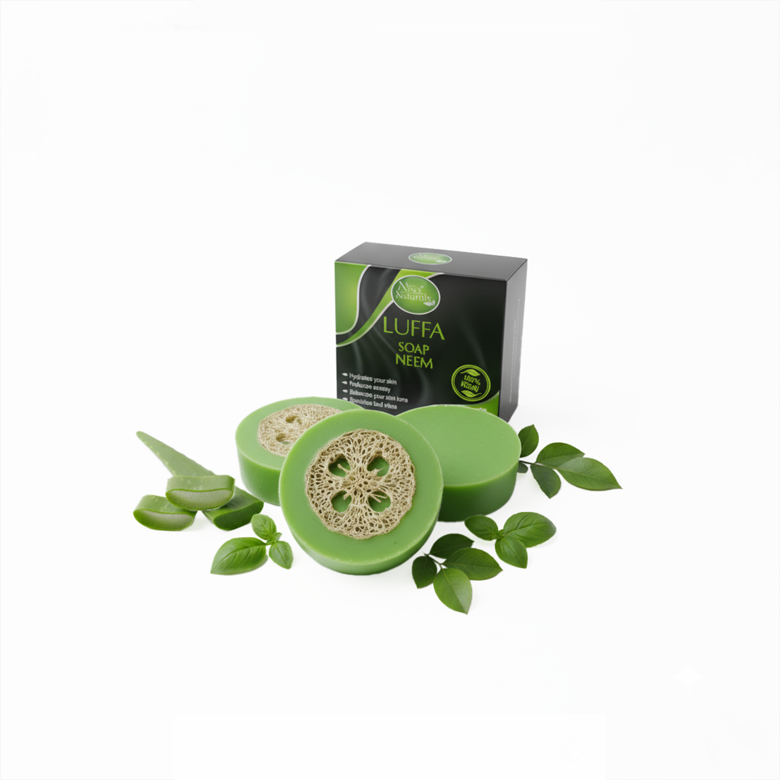 Nisa Naturals – Neem Luffa Soap