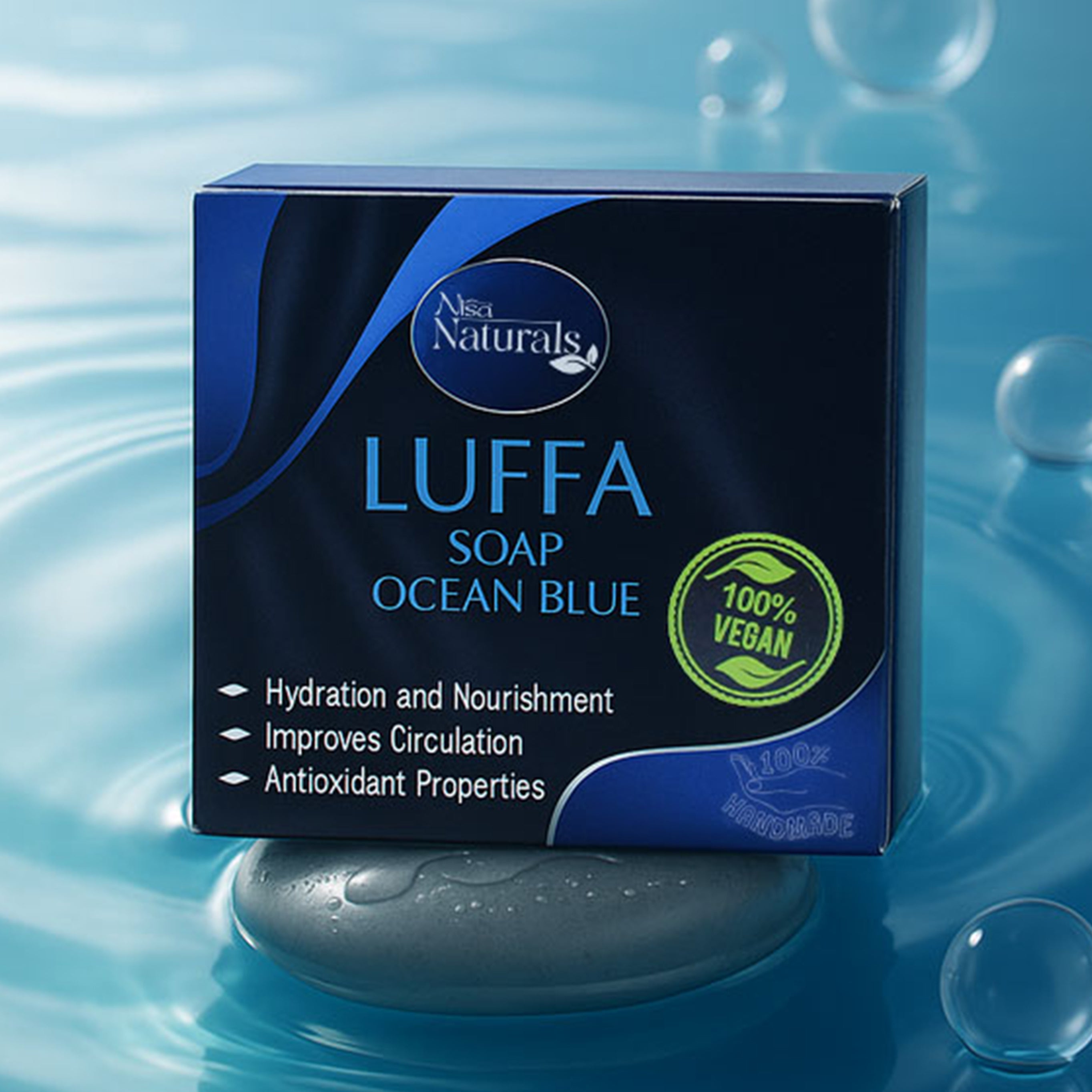 Nisa Naturals – Blue Ocean Luffa Soap