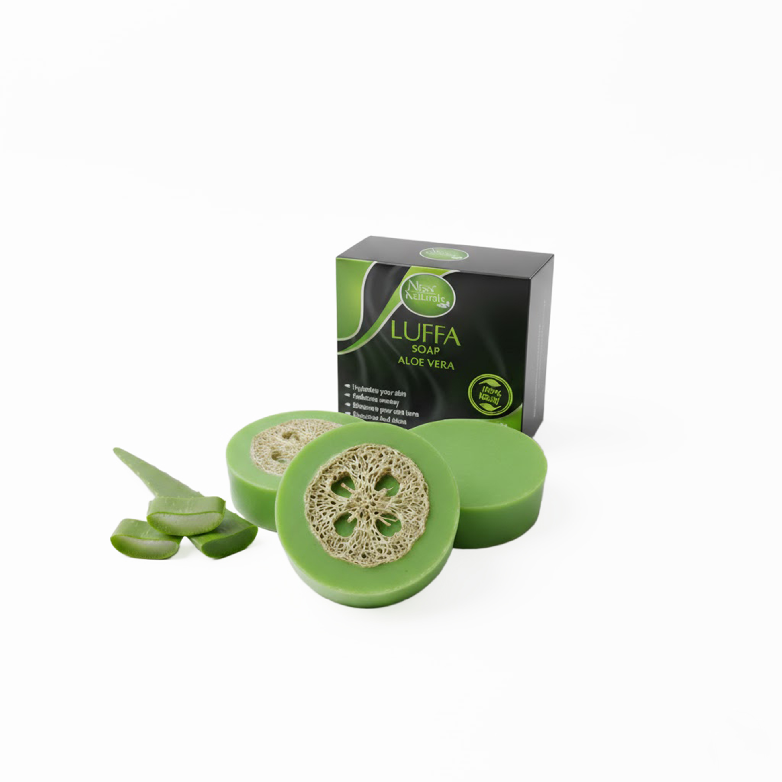 Nisa Naturals – Aloe Vera Luffa Soap