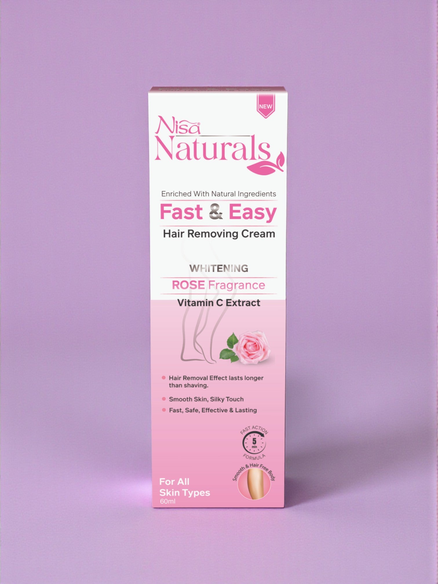 Hair Removal Cream - Rose 60ml