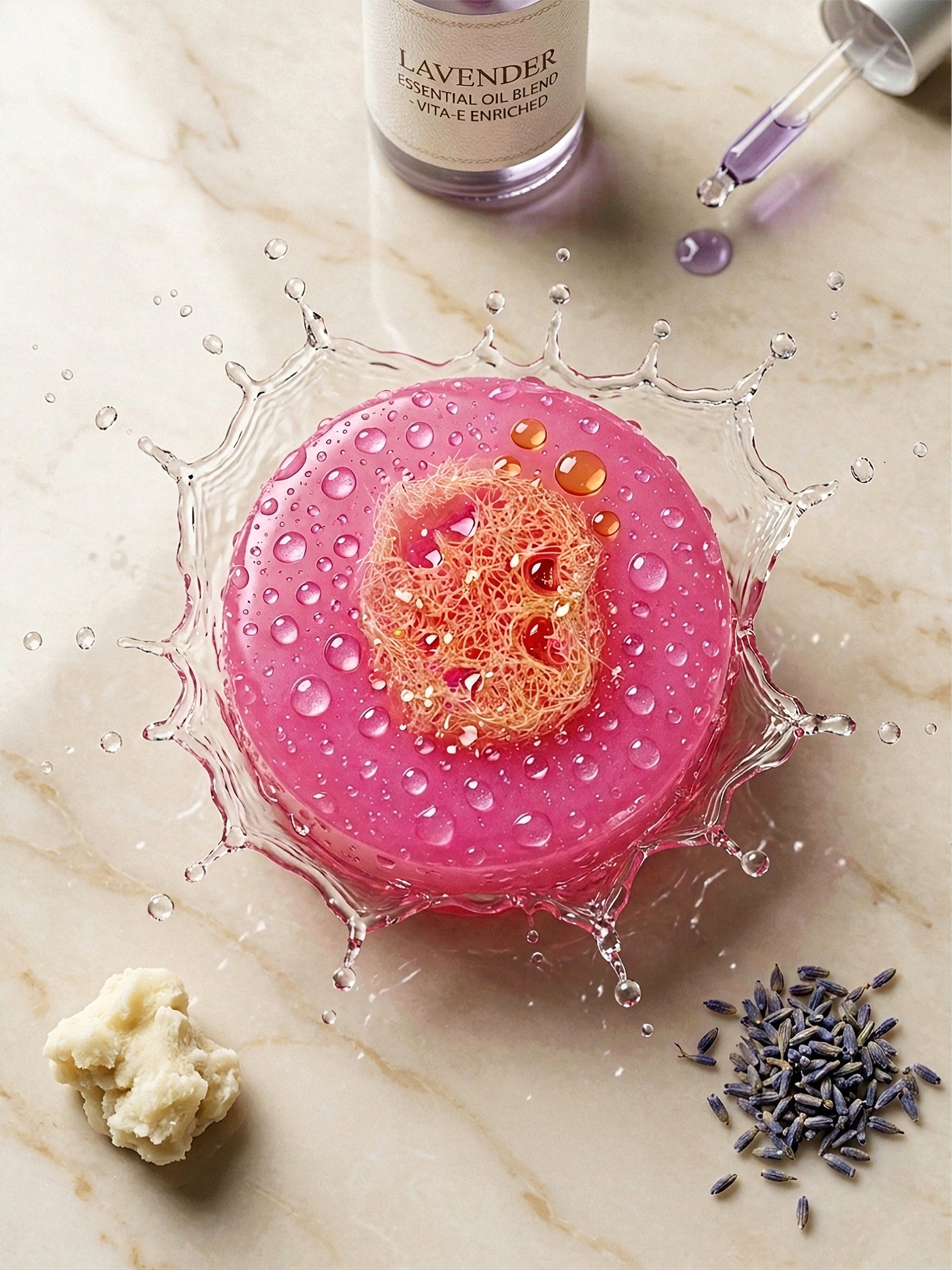 Lavendar Luffa Soap