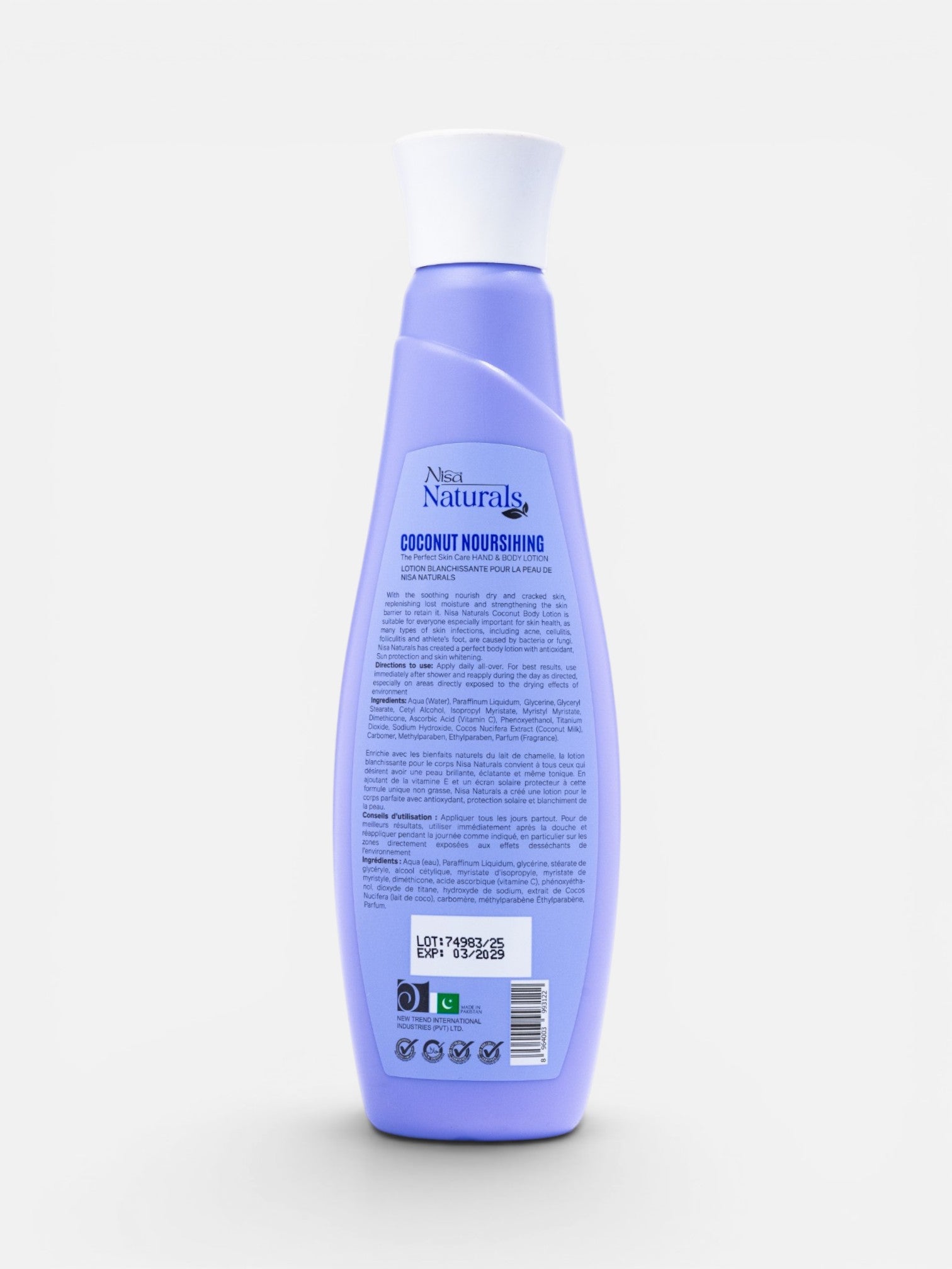 Coconut Lotion 200ml - Face, Hand & Body
