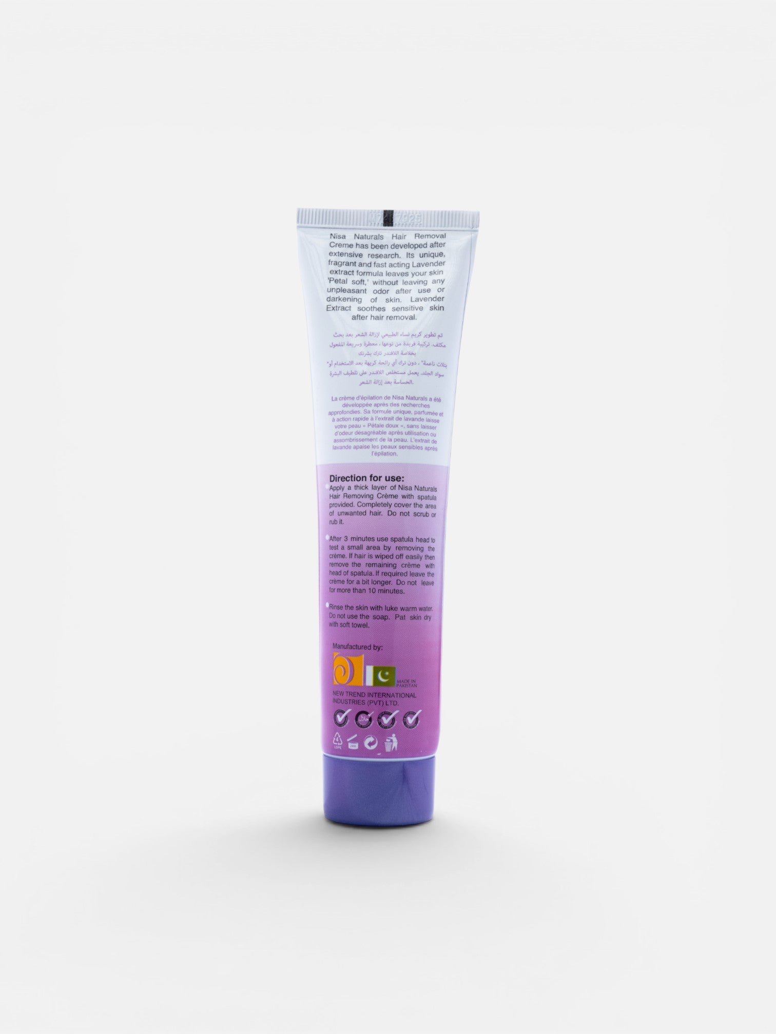 Hair Removal Cream - Lavender 120ml