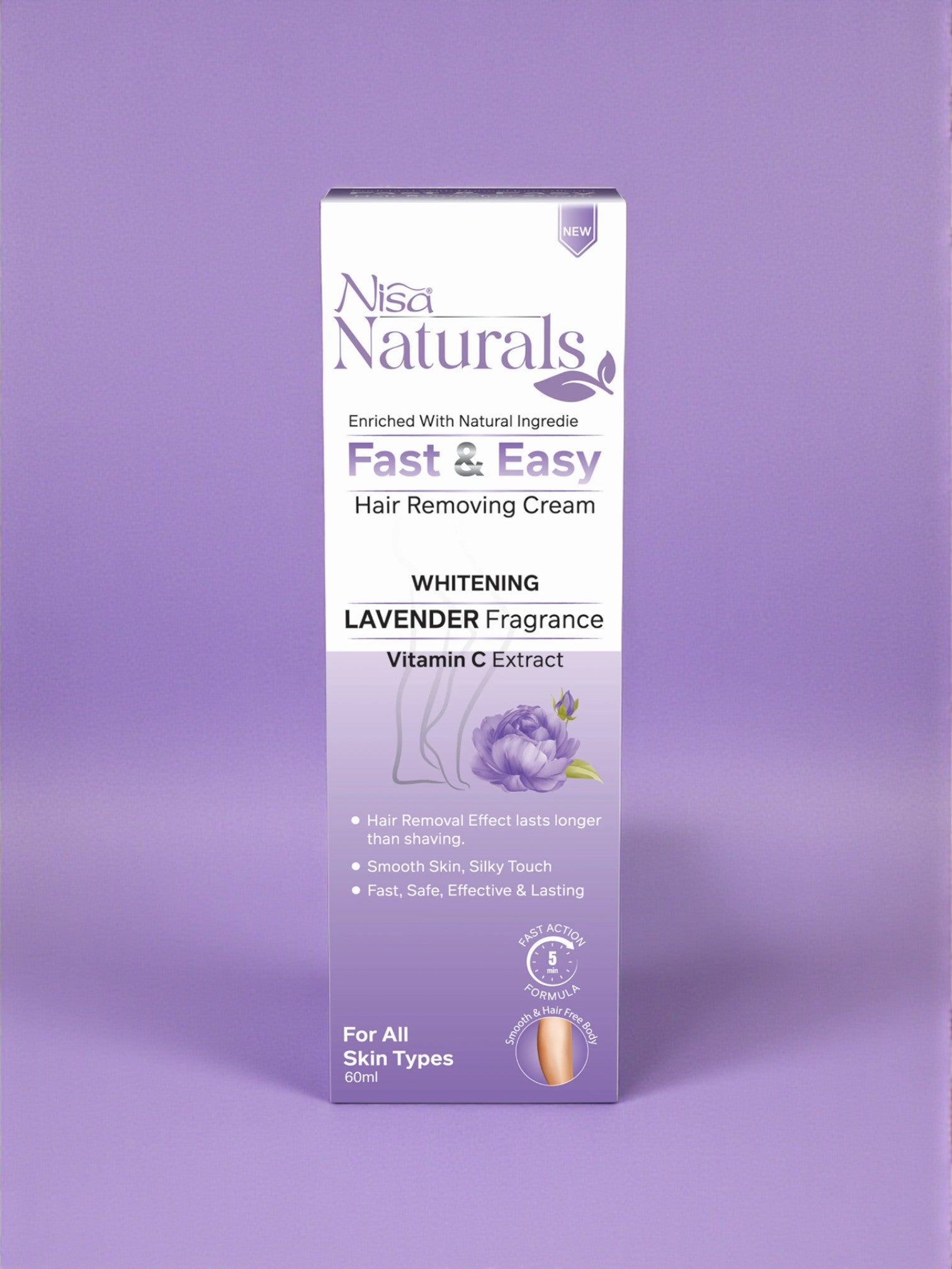 Hair Removal Cream - Lavender 60ml