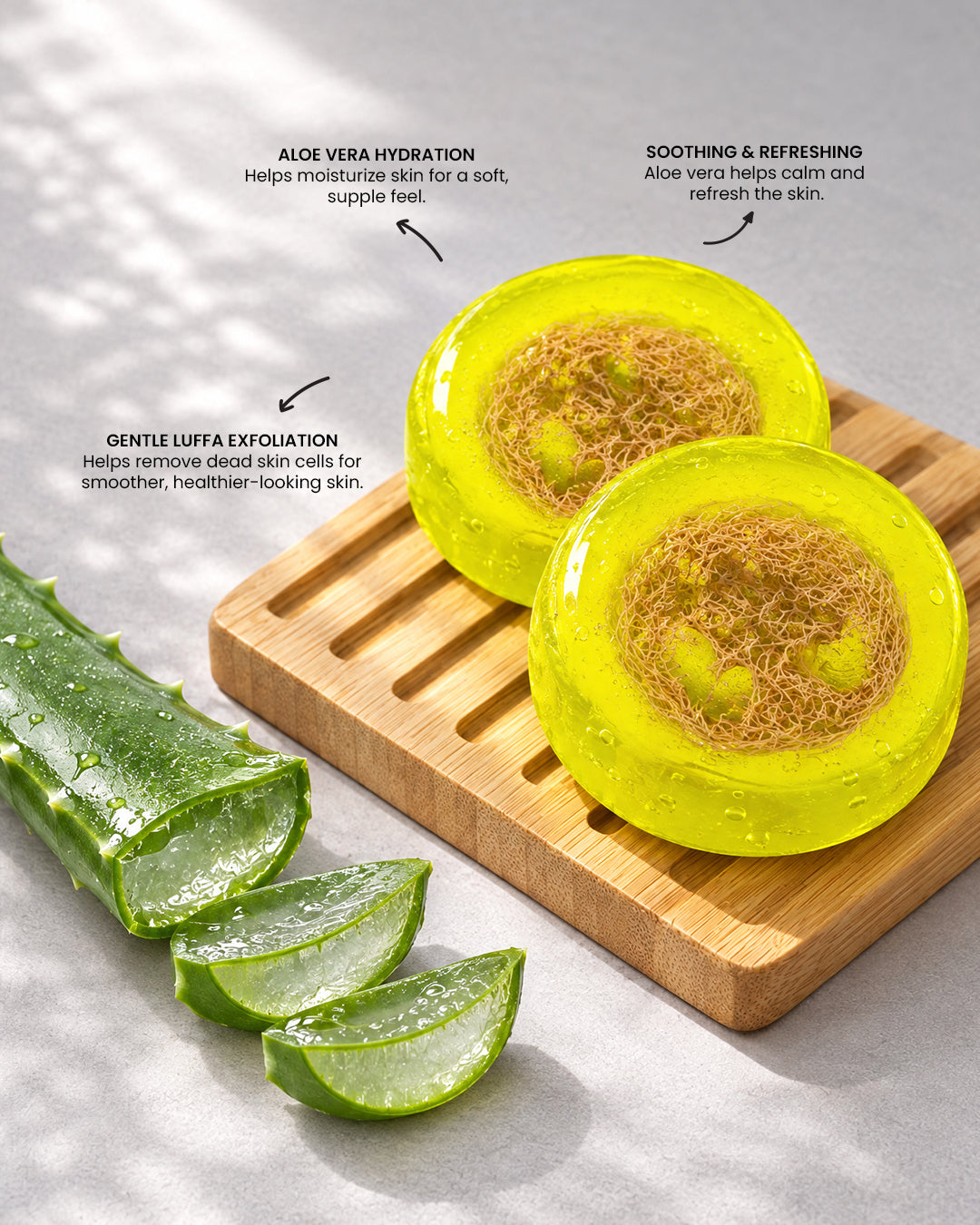 Aloe Vera Luffa Soap