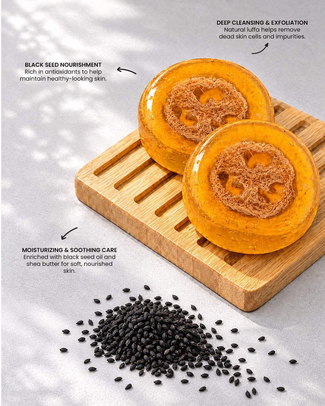 Black Seed Luffa Soap