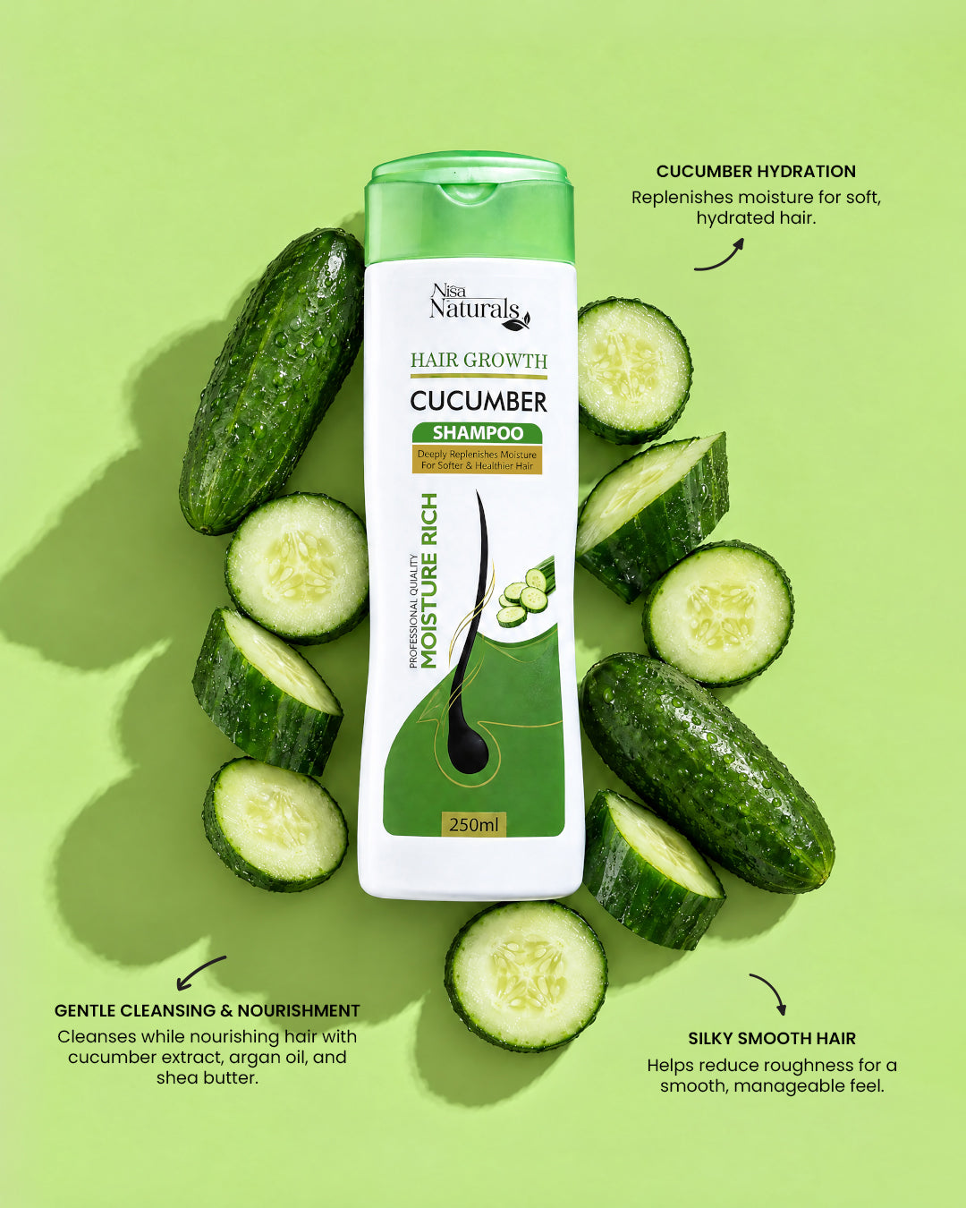 Cucumber Hair Growth Shampoo 250ml