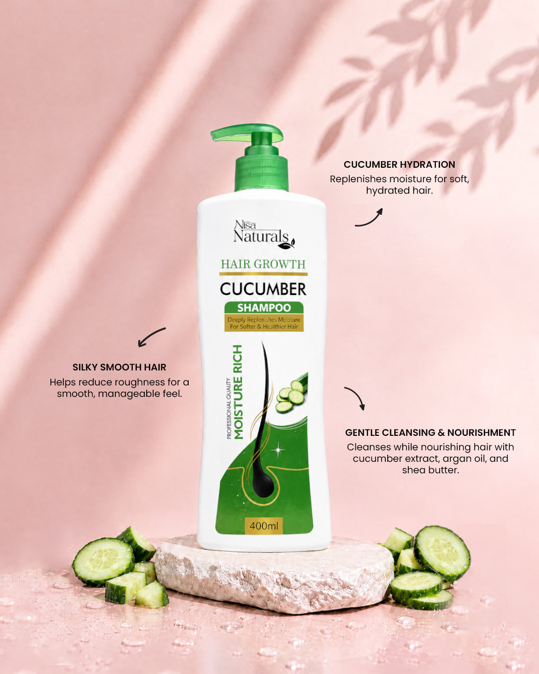 Cucumber Hair Growth Shampoo 400ml