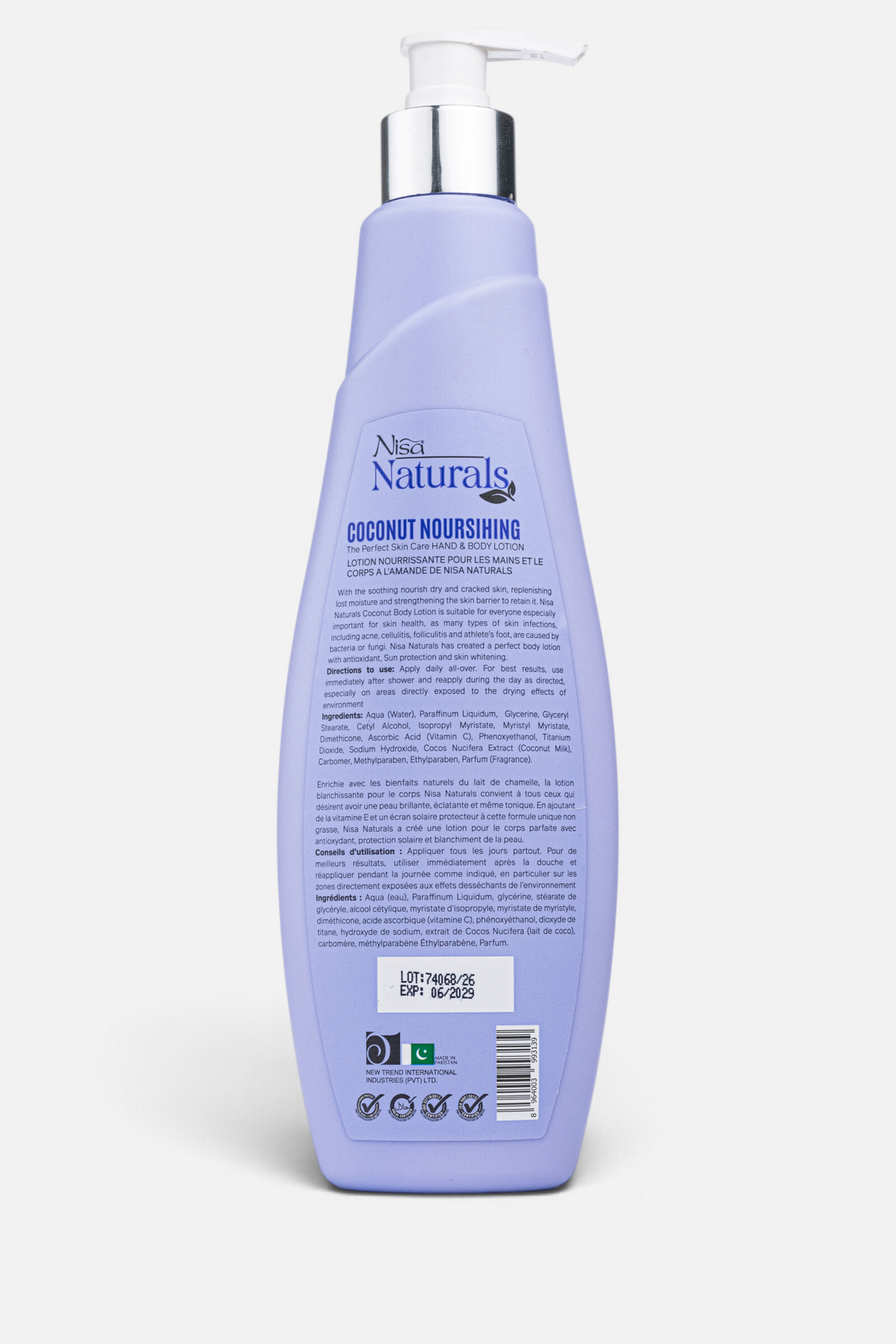 Coconut Lotion 400ml - Face, Hand & Body