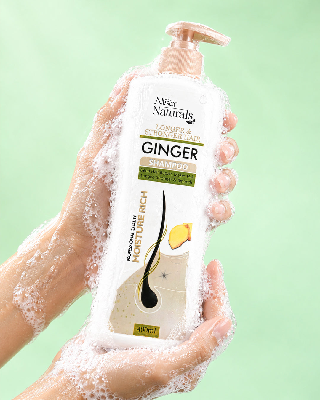 Ginger Longer & Stronger Hair Shampoo 400ml