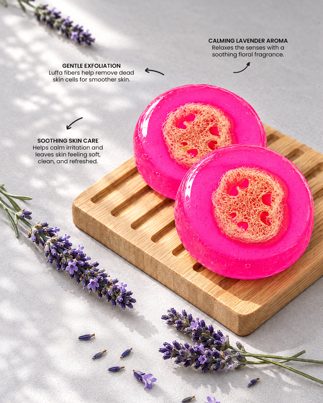 Lavendar Luffa Soap