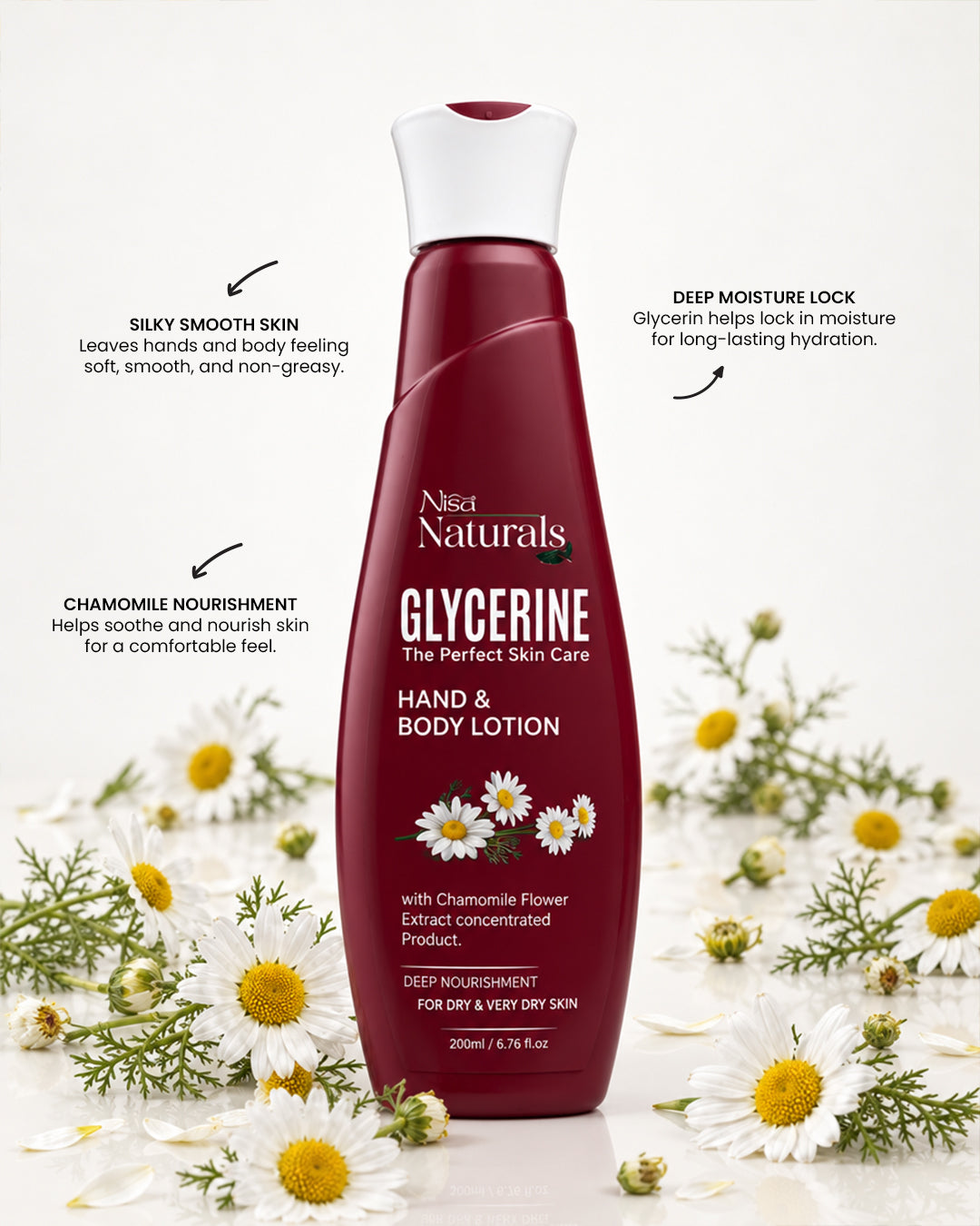 Glycerin Lotion 200ml - Face, Hand & Body