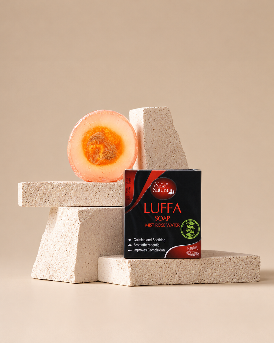 Mist Rose Water Luffa Soap