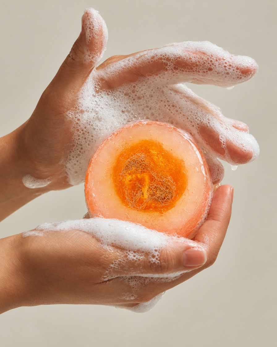 Mist Rose Water Luffa Soap