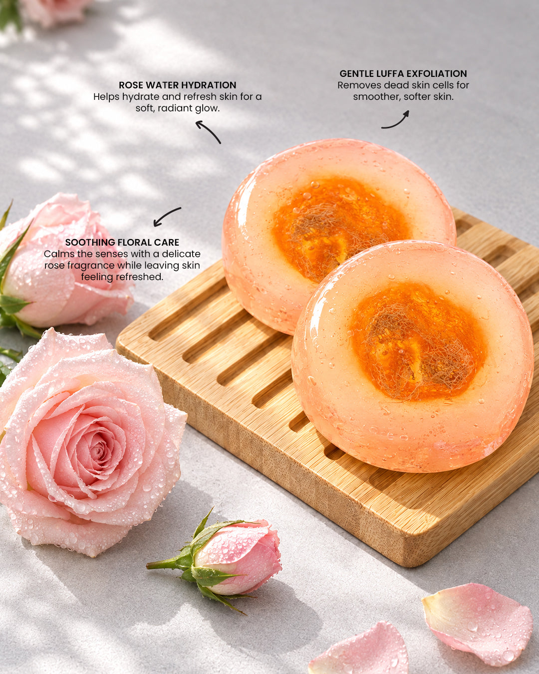 Mist Rose Water Luffa Soap