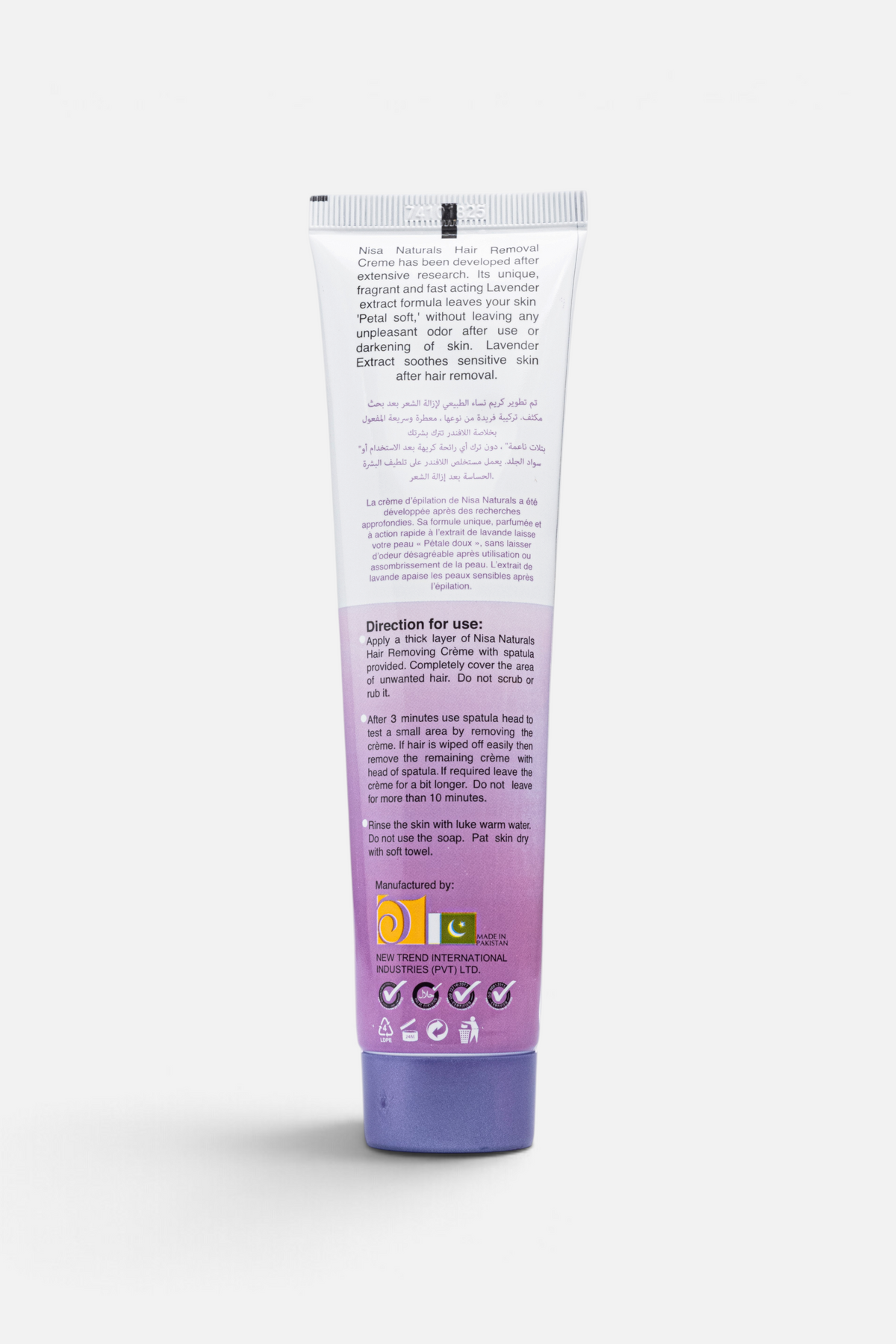 Hair Removal Cream - Lavender 120ml