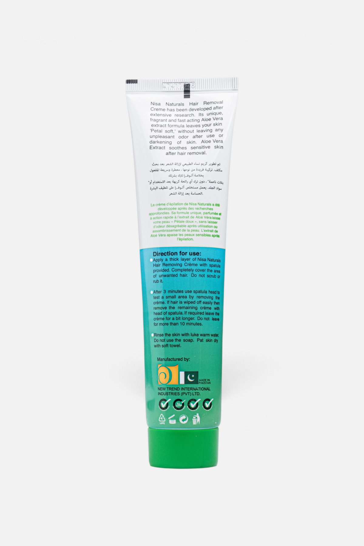 Hair Removal Cream - Aloe vera 120ml