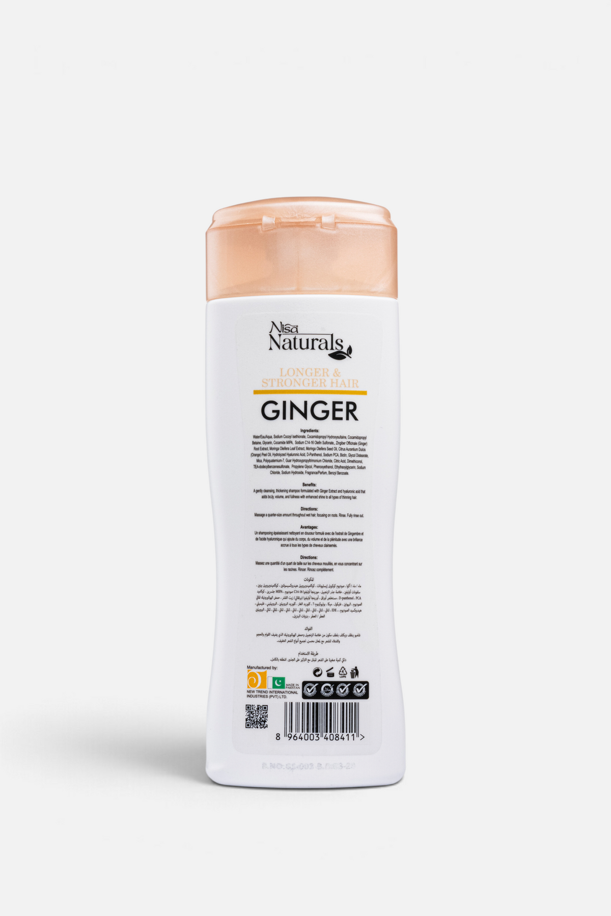 Ginger Longer & Stronger Hair Shampoo 250ml
