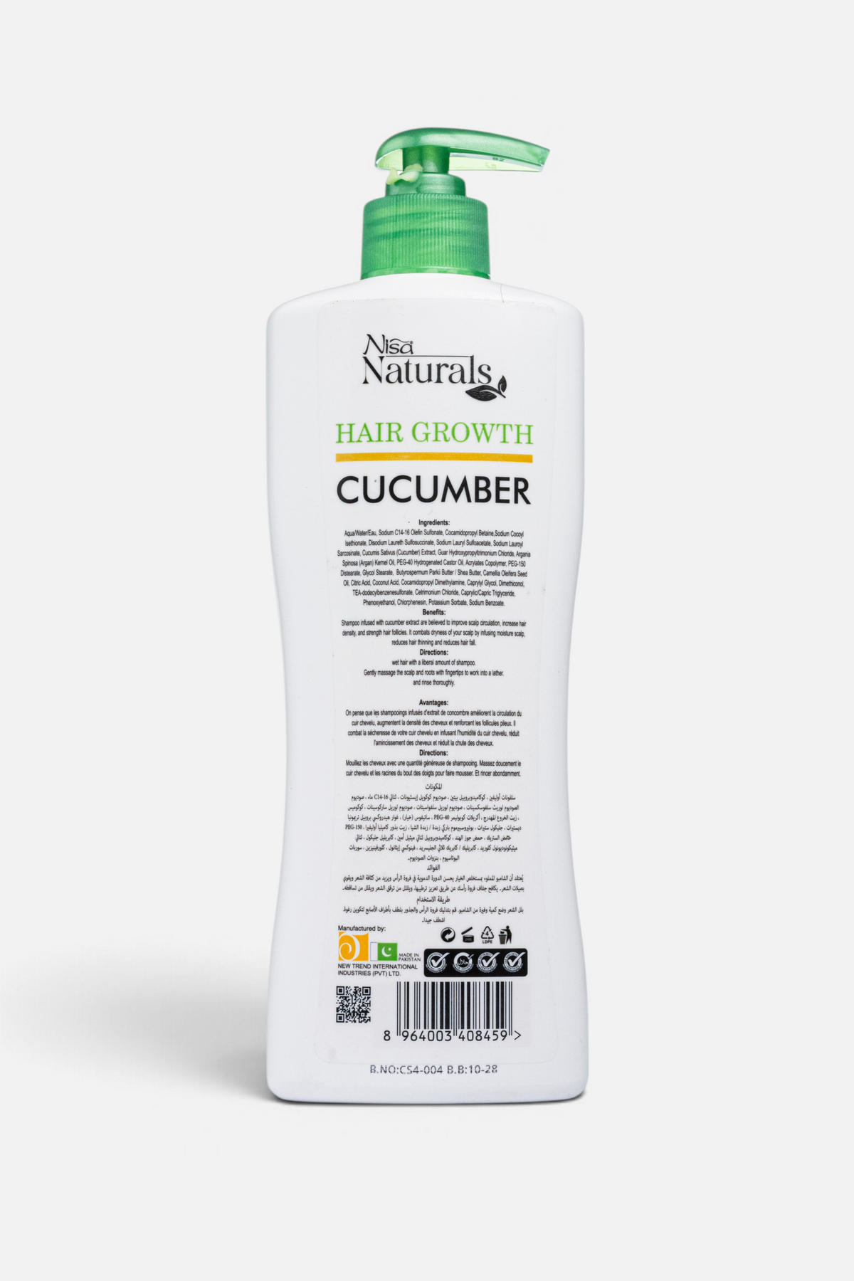 Cucumber Hair Growth Shampoo 400ml