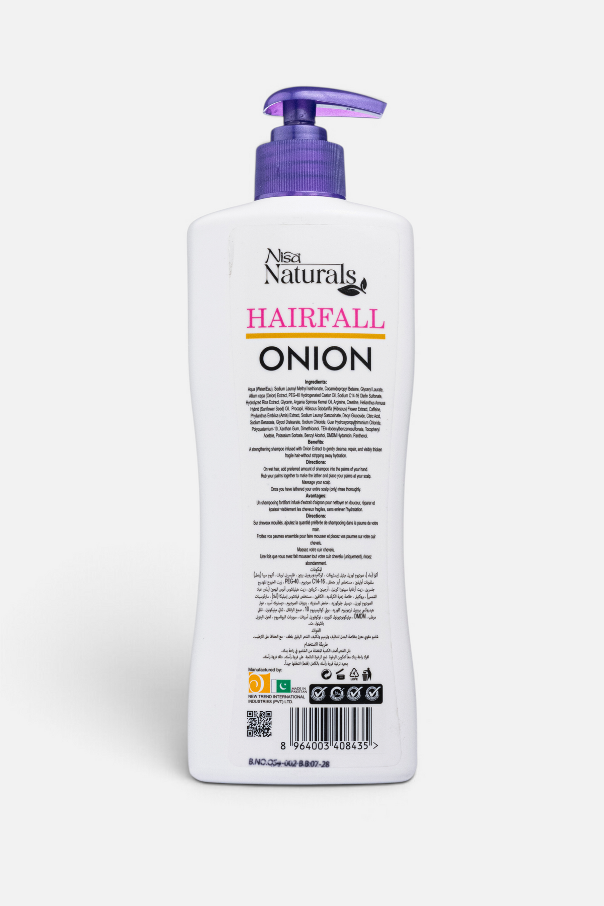 Onion Hairfall Shampoo 400ml